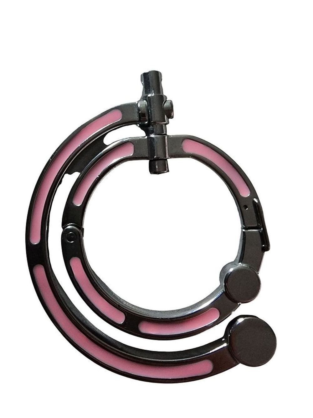 Purse Hanger for Tables, Silver & Pink